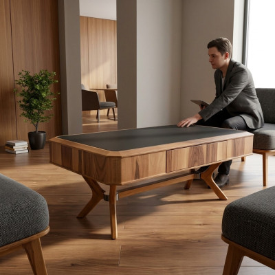Table Table de salon Meubles Tables en bois neuves Table basse Table de café Tables Design