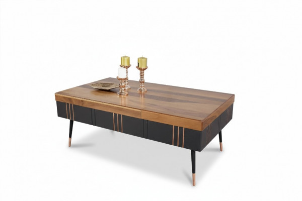 Table basse Table basse Table Salon Tables Table d'appoint Bois Canapé 120x68cm