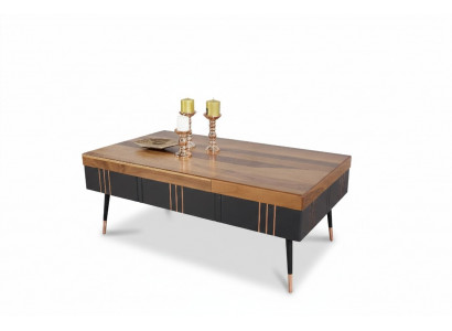 Table basse Table basse Table Salon Tables Table d'appoint Bois Canapé 120x68cm