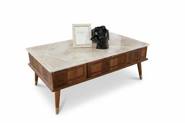 Table basse de design pour le salon Effet pierre Table d'appoint Tables 160x68cm