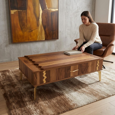 Table basse Salon Design Tables Tables basses Mobilier Table Table d'appoint Bois