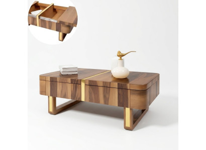 Salon Tables en bois Côté Style de luxe Table Basse Table basse Table d'appoint
