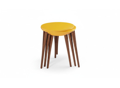 Tables en bois Tables d'appoint Ensemble de supports à fleurs Table d'appoint Table Table basse 3 pièces.