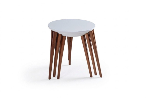Tables d'appoint support de fleurs tables en bois ensemble de table table basse table d'appoint 3 pièces.