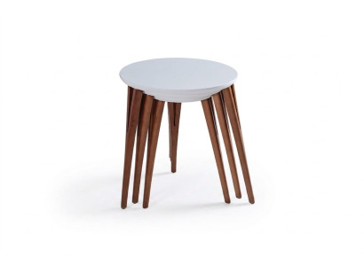 Tables d'appoint support de fleurs tables en bois ensemble de table table basse table d'appoint 3 pièces.