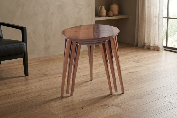 Tables d'appoint support de fleurs tables en bois ensemble table d'appoint table basse 3 pièces.