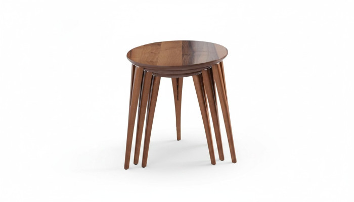 Tables d'appoint support de fleurs tables en bois ensemble table d'appoint table basse 3 pièces.