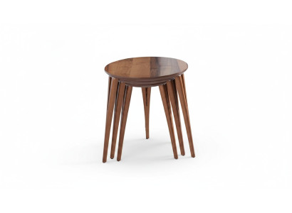 Tables d'appoint support de fleurs tables en bois ensemble table d'appoint table basse 3 pièces.