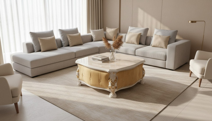 Tables Design élégant meubles Canapé Tables Tables basses Carré de luxe