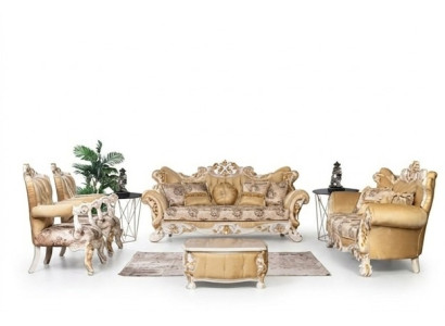 Ensemble de canapé classique 4 pièces. Ensemble de meubles de luxe de style baroque rococo canapé sofa.