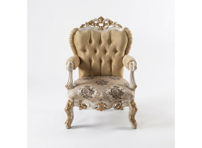 Fauteuil classique à un seul bras Seigneur Baroque Rococo Fauteuil de salon