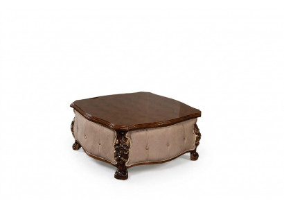 Table basse en bois classique Tables de salon Meubles Carré brun