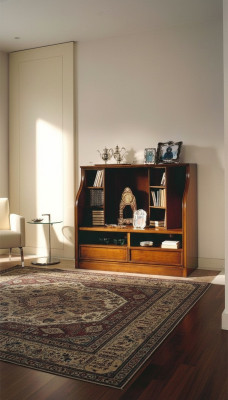 Mobilier de salon TV marron Armoire de luxe marron Commode Armoires Etagères Bois