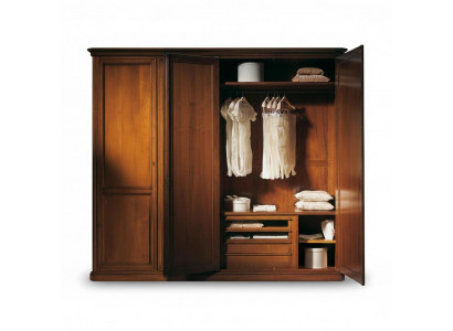 Garde-robe de fermier Meubles italiens Armoires solides en bois Chambre de maison de campagne