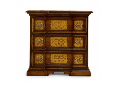 Meuble classique brun en bois italien Commode Armoire Armoires Buffets Meubles Consoles