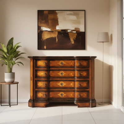 Italie Maison de campagne Commode Armoire Luxe Commodes Armoire Étagère Meuble Armoire en bois