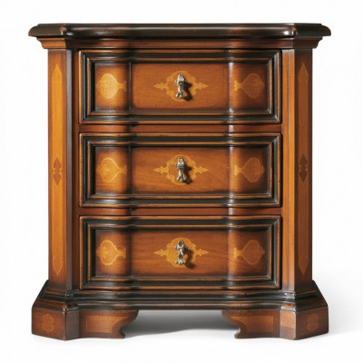 Table de chevet classique Table d'appoint Marron Design Table de nuit Console de nuit Mobilier