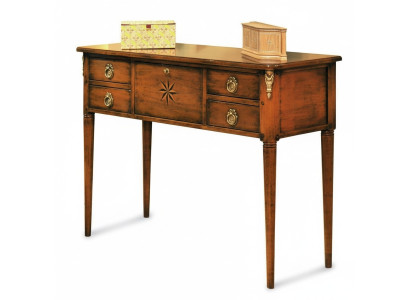 Style de mobilier Design baroque Bois Meuble italien Table console Marron Buffet