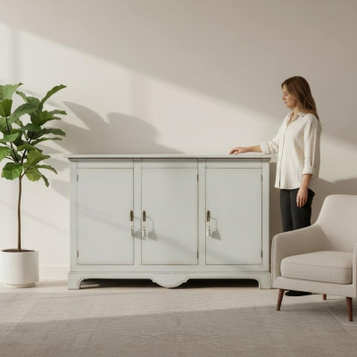 Commode Mobilier en bois naturel Armoire Commode Bahut neuf -