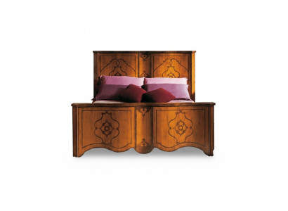 Lit Braun Chambre Mobilier Bois Design 160x200cm Literie Hôtel Textile