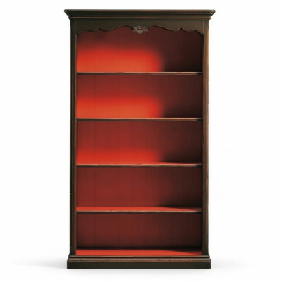 Bibliothèque Vitrine Étagère Meuble Étagère brune Vitrine en verre Armoires Étagères