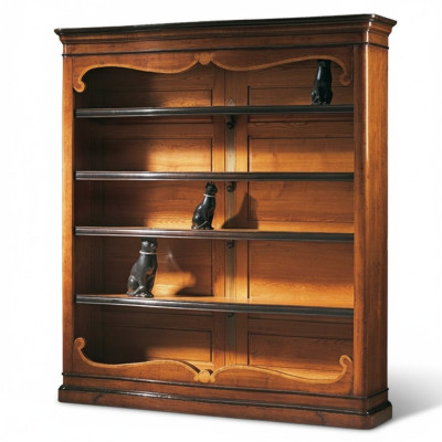Étagère solide bibliothèque Armoire en bois Meubles italiens Armoires étagères nouvelles