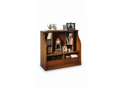 Console TV Bas Armoire Basse Étagères Salon Bois Marron Commode Tables Meuble TV