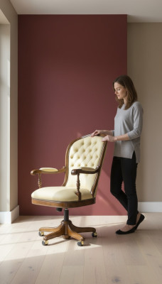 Chaise de direction Chaises Mobilier de bureau Chaise Bureau Chaise pivotante Fauteuil Baroque neuf