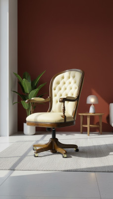 Chaise de direction Chaises Mobilier de bureau Chaise Bureau Chaise pivotante Fauteuil Baroque neuf