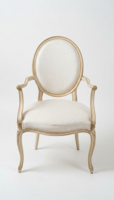 Salle à manger Fauteuil Beige Or Bois Mobilier de salle à manger Chaises Chaise de salon nouvelle