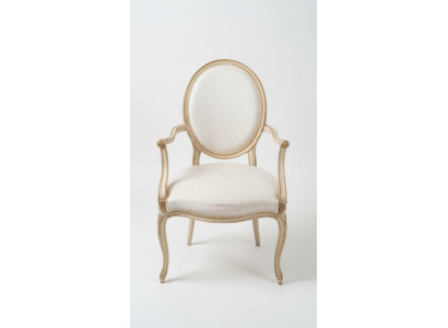 Salle à manger Fauteuil Beige Or Bois Mobilier de salle à manger Chaises Chaise de salon nouvelle