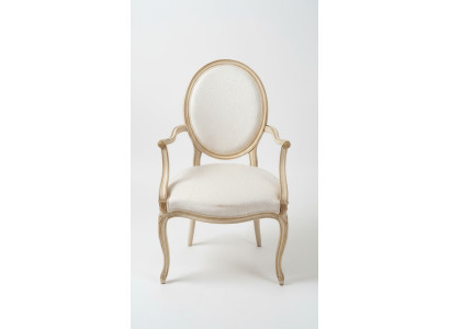 Salle à manger Fauteuil Beige Or Bois Mobilier de salle à manger Chaises Chaise de salon nouvelle