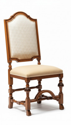 Chaise 1 place Fauteuil en bois de luxe de classe mobilier et design Siège en bois Salle à manger neuf