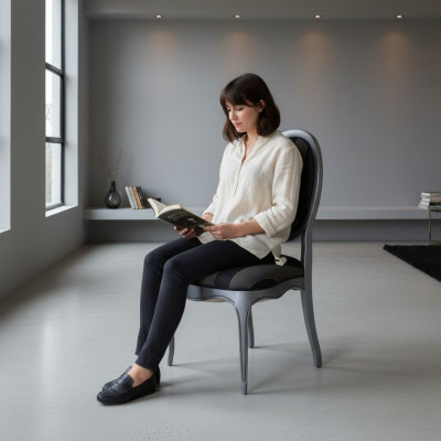 Chaises de salle à manger Fauteuil de design de luxe Chaise en bois véritable Meubles italiens en bois neufs