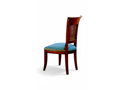 Chaise en bois véritable Chaises en cuir Salle à manger Fauteuil inclinable Meubles italiens