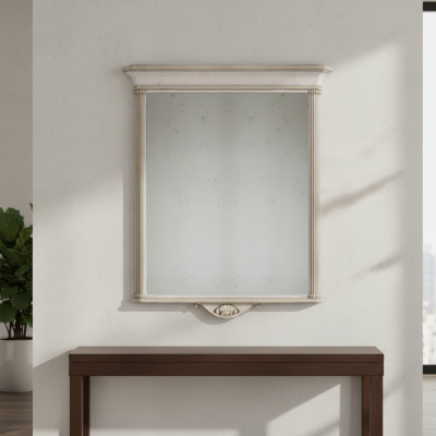 Cadre de miroir classique beige Miroir mural Meubles de style italien
