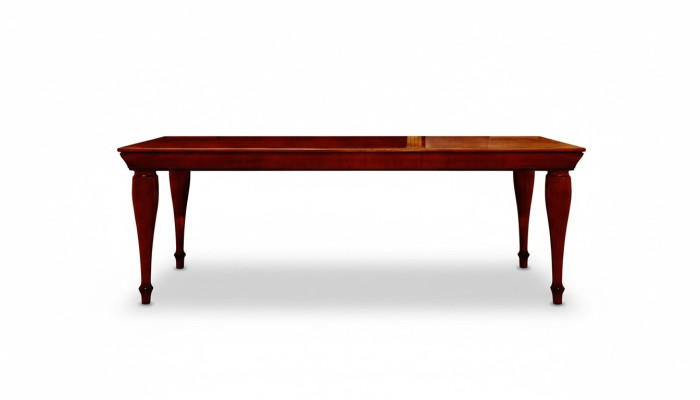 Table de luxe en bois brun Table à manger Design italien neuve