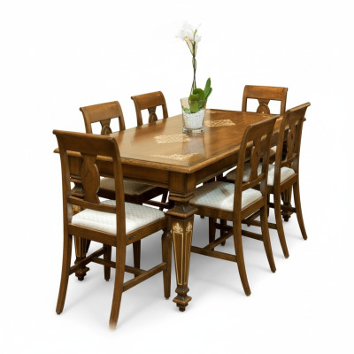 Designer Table à manger Mobilier dans la salle à manger Tables Design classiques en bois