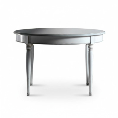 Table ronde Salle à manger Tables Meubles Ameublement Table en bois Blanc Italie