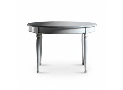 Table ronde Salle à manger Tables Meubles Ameublement Table en bois Blanc Italie