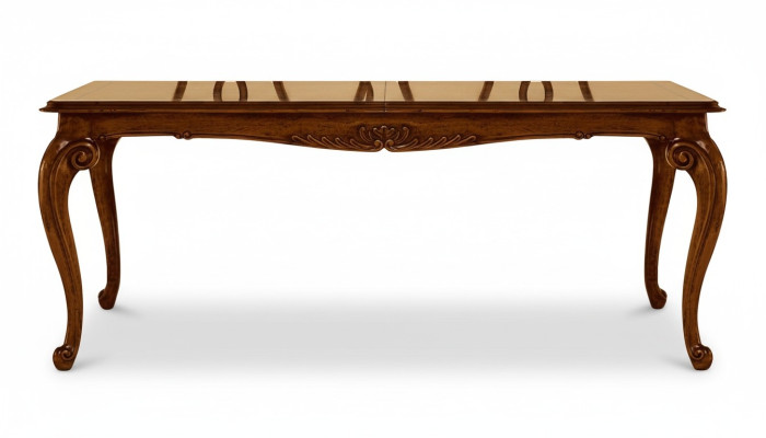 Table de luxe en acier inoxydable Tables Tables de salle à manger Table à manger Design italien Brun