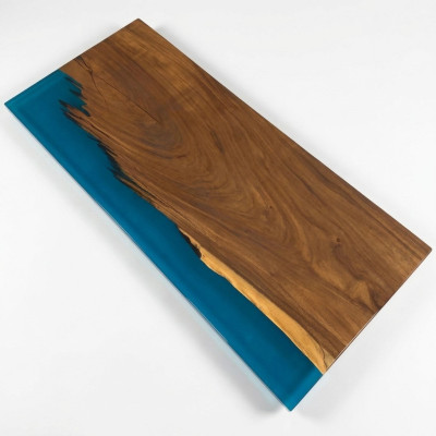 Table à manger en résine époxy Table en rivière 200x90 nouvelle Table en bois massif Tables en bois véritable