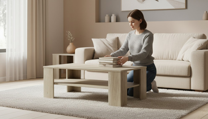Table basse SL103 Table de salon Table de canapé Table basse en bois Tables d'appoint nouveau