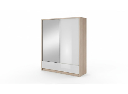 Portemanteau de rangement 180cm Étagère Armoire Archiver Portes coulissantes Portes coulissantes Bureau