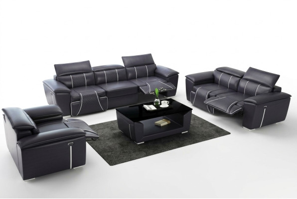 Canapé relax multifonctionnel 3+2+1 places avec ensemble de canapé en tissu