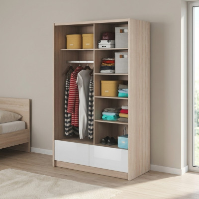 Étagères polyvalentes Armoire étagère Armoire de rangement 130cm nouveau Porte-manteau