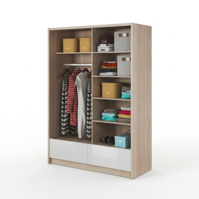 Étagères polyvalentes Armoire Étagère Rangement Placards à vêtements 150cm nouveau Portemanteau
