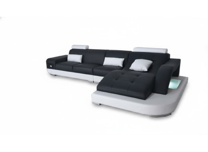 Canapé d'angle Revêtement Table Canapés Canapés Paysage de vie + Suite de luxe USB d'angle