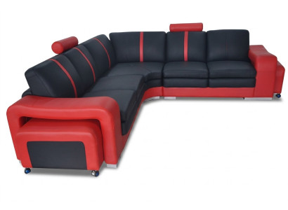Moderne Ecksofa Couch Polster Eckgarnitur Sofa Ecksuite + USB Wohnlandschaft