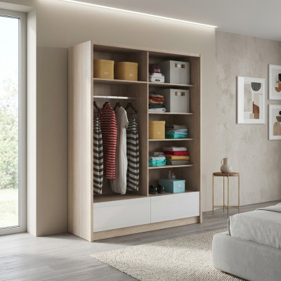 Étagères polyvalentes Armoire étagère Armoire de rangement 150cm nouveau Porte-manteau